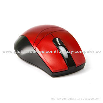 Wireless Mouse with 800dpi Resolution, Radio Frequency and Optical Technology